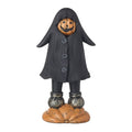 Pumpkin in Coat Standing Halloween Ornament - 22.5cm