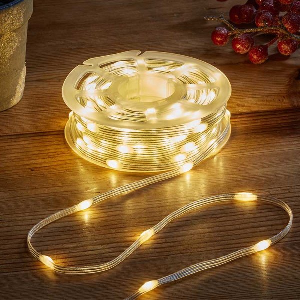 TwoTone Duo Bulb String Lights - 500 LEDs Roll with Warm & Cool White Lights