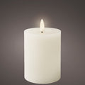 White LED Wax Wick Candle - Real Flame Effect Technology