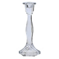 Clear Glass Candle Holder - 23cm