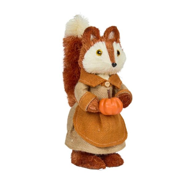 Harvest Girl Fox Autumn Figurine