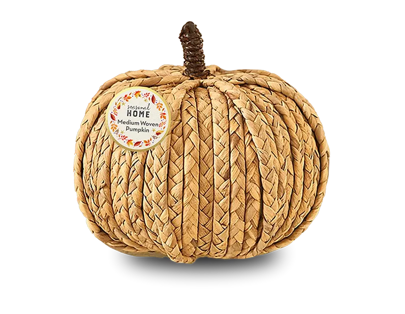 Medium Woven Pumpkin - 22cm