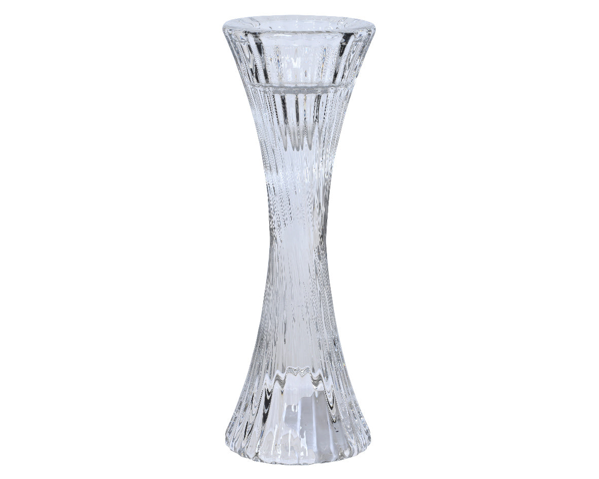 Clear Glass Candleholder - 20cm
