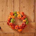 Autumn MiniKin Pumpkin Wreath - 40cm