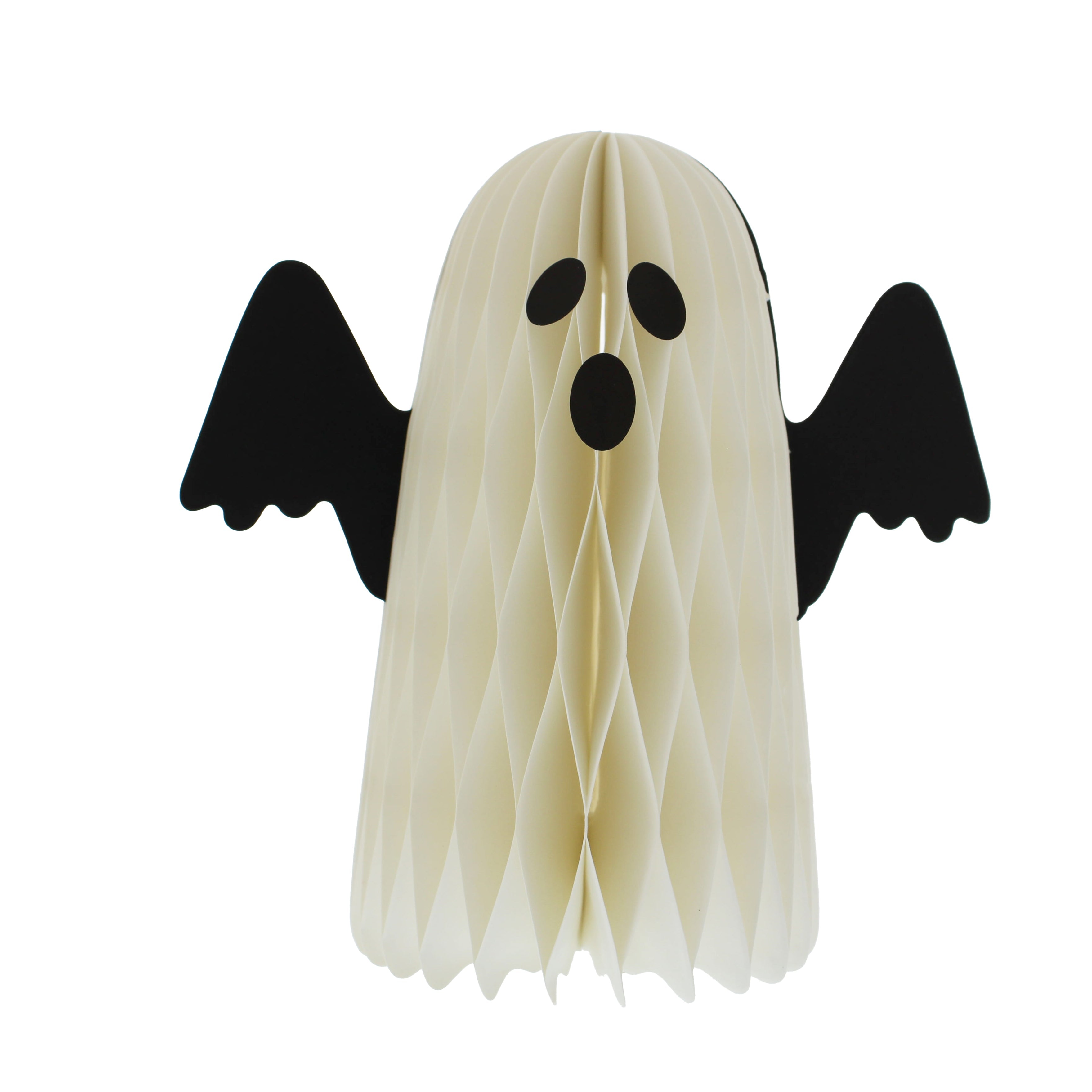 Halloween Paper Honeycomb White Ghost Decoration - 15cm