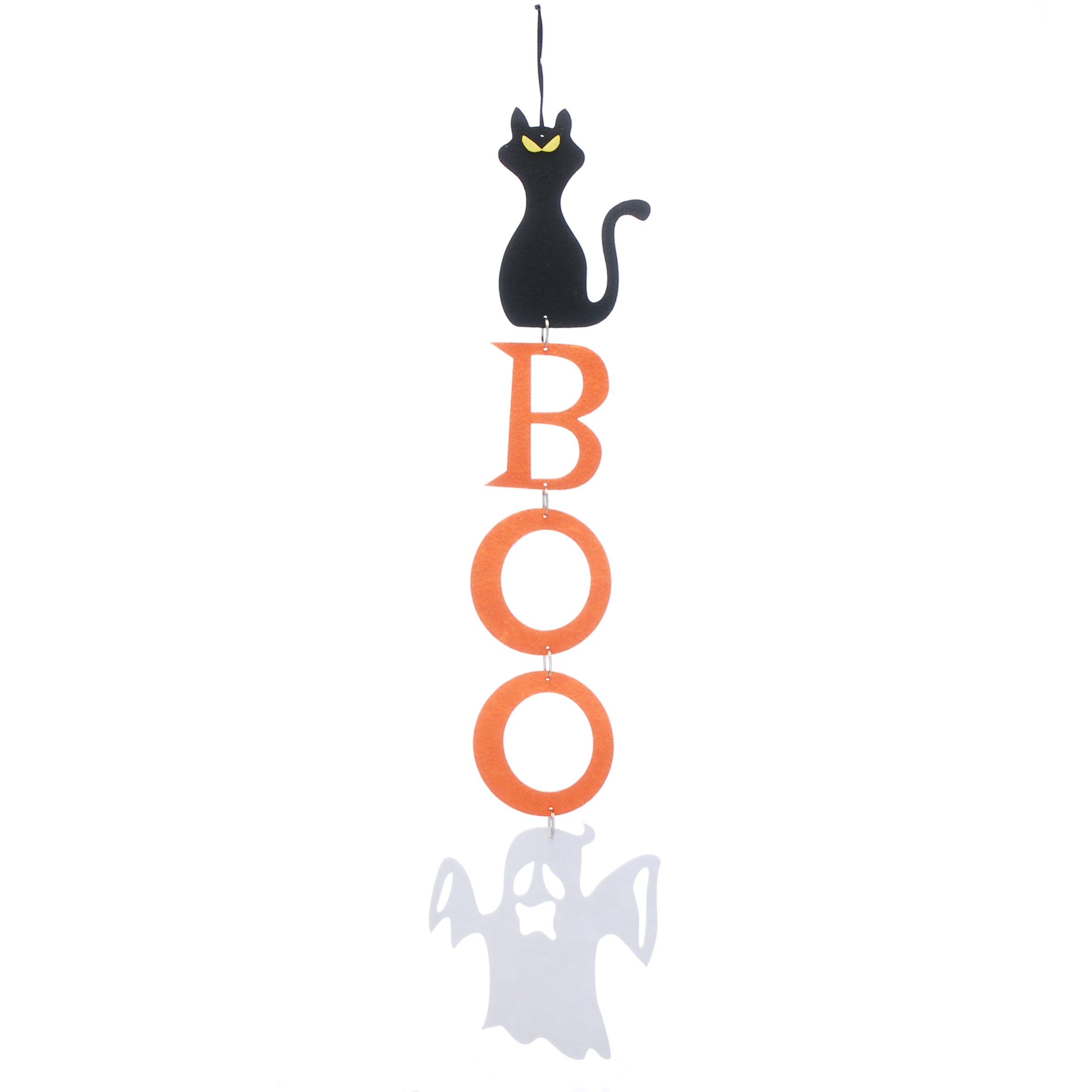 Hanging Orange Halloween BOO sign - 90cm