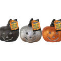 Light Up Glitter Pumpkin - Choice of Black, Silver or Orange