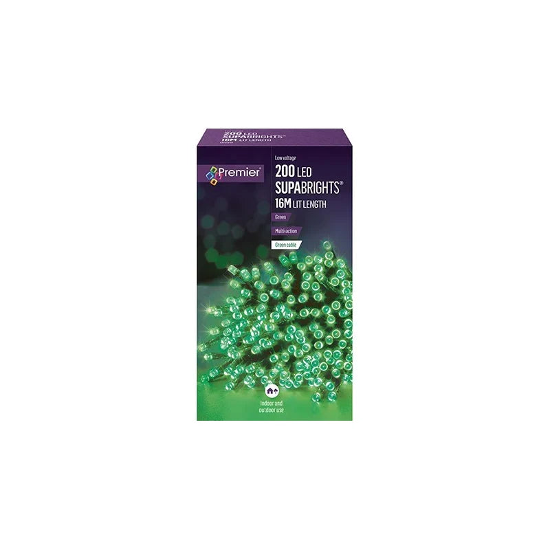 Premier 200 LED Multi-Action Supabrights Green